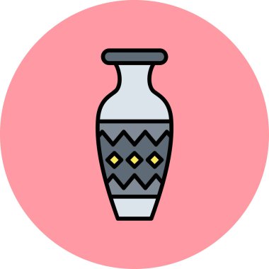 Vazo. Web simgesi basit illüstrasyon