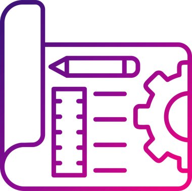 Ayrıntılı plan. Web simgesi vektör illüstrasyonu