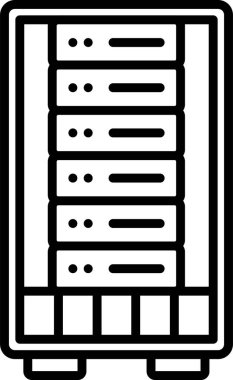 ağ paylaşım sunucu vektör illüstrasyonu