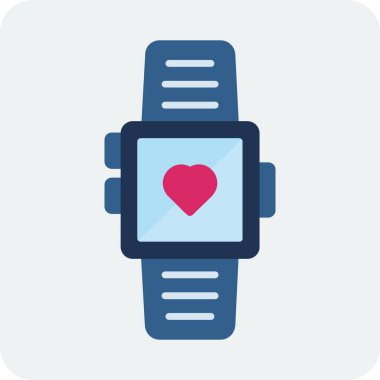 akıllı saat simgesi, vektör illüstrasyonu basit tasarım