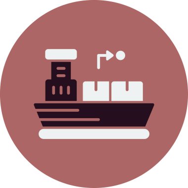 Dağıtım simgesi tasarımının vektör illüstrasyonu