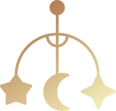 Beşik Oyuncak simgesi, vektör illüstrasyonu 