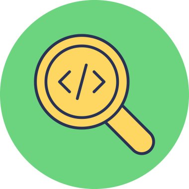 Basit analiz simgesi. vektör illüstrasyonu