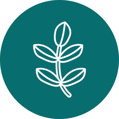 Bitki. Web simgesi basit illüstrasyon 