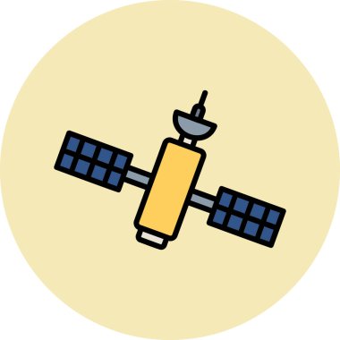 Uydu anten simge vektör çizim 