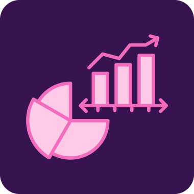 Basit iş grafik vektör simgesi