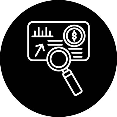 vector illustration of Analysis modern icon
