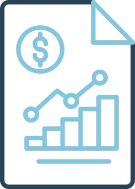 Bar çizelgesi. Dolar simgesi ve istatistiksel büyüme grafiğiyle para birimi analizi 