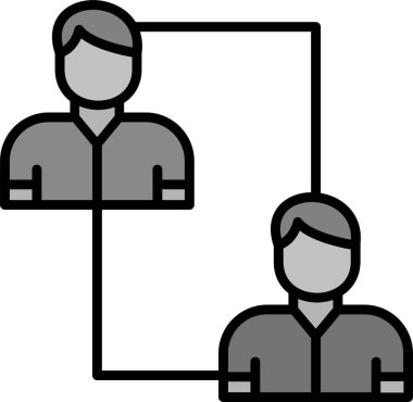 İş adamı ikonu. vektör illüstrasyonu 