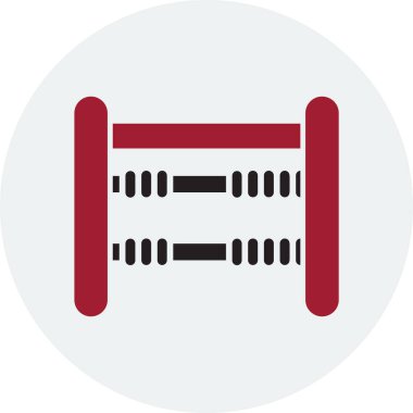 Abaküs. Web simgesi basit illüstrasyon 