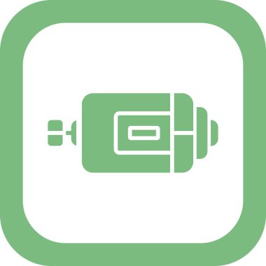 Motorlu. Web simgesi basit illüstrasyon