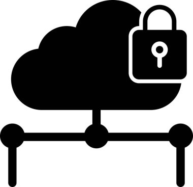 bulut veri depolama simgesi illüstrasyonu 