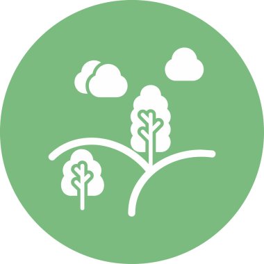 Çevresel ekoloji ikonu vektör illüstrasyonu 