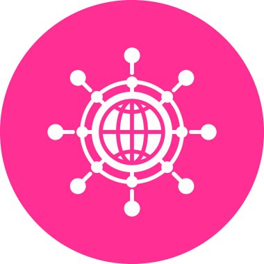 Ağ basit simgesinin vektör illüstrasyonu