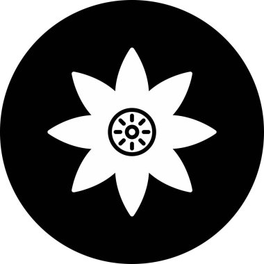 Tutku çiçeği ikonu vektör illüstrasyonu 