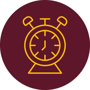 Masa Saati web simgesi, vektör illüstrasyonu