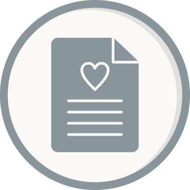 Dilek listesi. Web simgesi basit tasarım