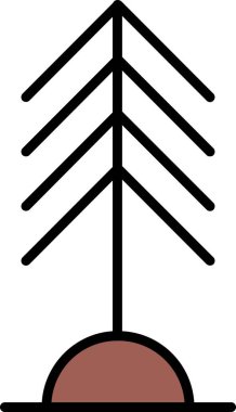 çam ağacı kutsal kişilerin resmi, vektör çizim