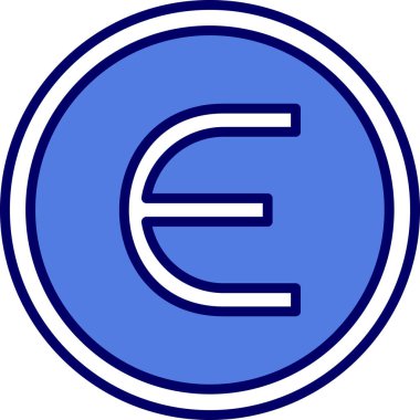 Epsilon web simgesi vektör illüstrasyonu