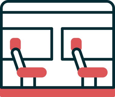 Otur. Web simgesi basit illüstrasyon