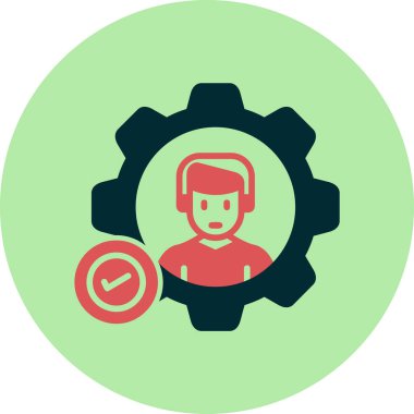 Dopdolu - taslak biçiminde destek dişlisi simgesi 