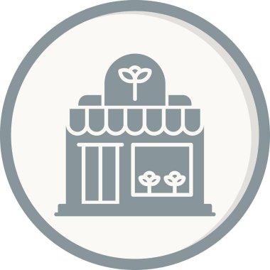 Çiçekçi simgesi basit bir illüstrasyon