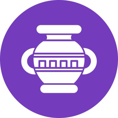 Vazo. Web simgesi basit illüstrasyon