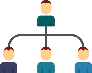 hiyerarşi. Web simgesi basit illüstrasyon