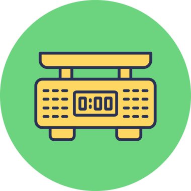 Laboratuvar tartısı. Web simgesi basit illüstrasyon