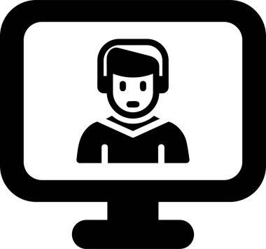 Basit simgeyi karşılama vektör illüstrasyonu