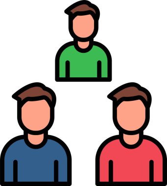 Takım. Web simgesi basit illüstrasyon 