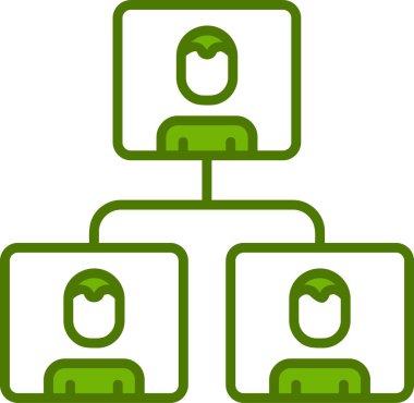 Ağ basit simgesinin vektör illüstrasyonu