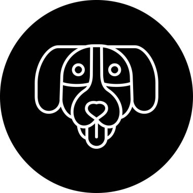 Tatlı Bernese Dağı karikatür köpeği, vektör çizimi 