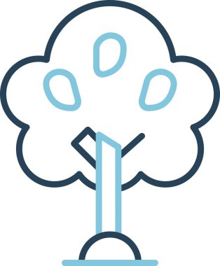 Mango ağacı. Web simgesi basit tasarım