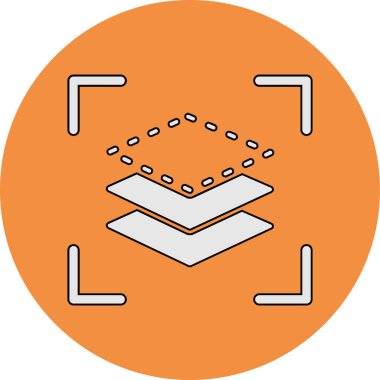 Katman modern simgesinin vektör illüstrasyonu