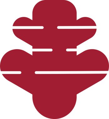 Ginger Simge Vektör İllüstrasyonu Beyaz Arkaplanda İzole Edildi 