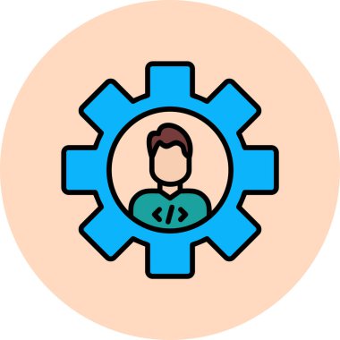 Web kullanıcı simge vektör çizim