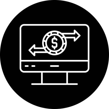 Aktarım simgesi vektör illüstrasyonu