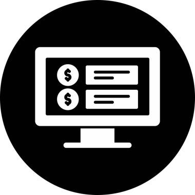 Fiyat web simgesi vektör illüstrasyonu