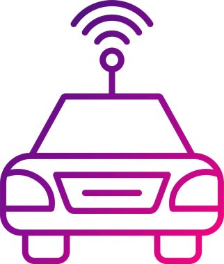 Otomatik Otomobil ikonu vektör illüstrasyonu