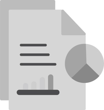 Basit rapor simgesi vektör illüstrasyonu