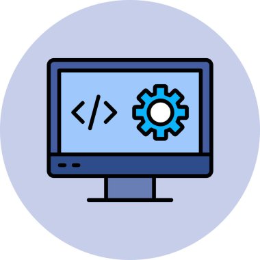 Hesaplanıyor. Web simgesi vektör illüstrasyonu