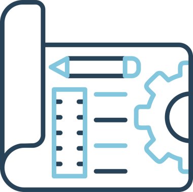 Ayrıntılı plan. Web simgesi vektör illüstrasyonu