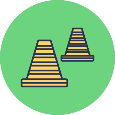 Trafik konisi, vektör çizimi