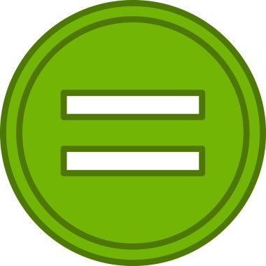 eşit işaret simgesi, vektör illüstrasyonu basit tasarım