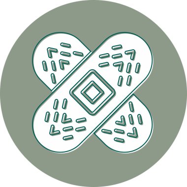 Bandaj web simgesi vektör illüstrasyonu