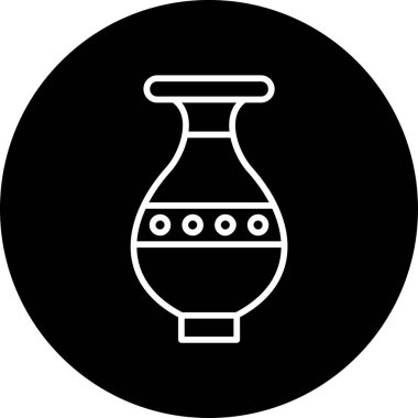 Vazo. Web simgesi basit illüstrasyon