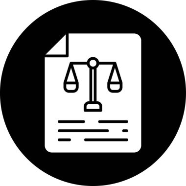 Denge. Web simgesi basit illüstrasyon