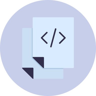 bilgisayar kodlama simgesi, vektör illüstrasyonu