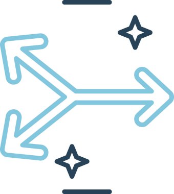 Oklar. Web simgesi basit illüstrasyon